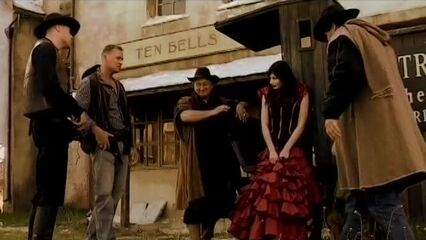 За чертой | Где-то на диком западе, порно вестерн с русским переводом